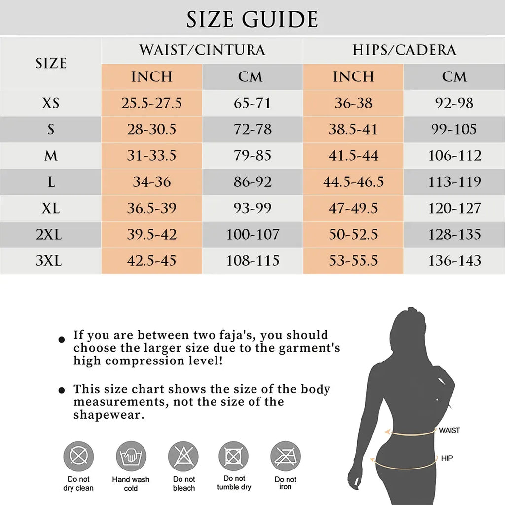 Fajas Colombianas Shapewear for Women Tummy Control Full Shapewear Butt Lifter with Hooks Closure