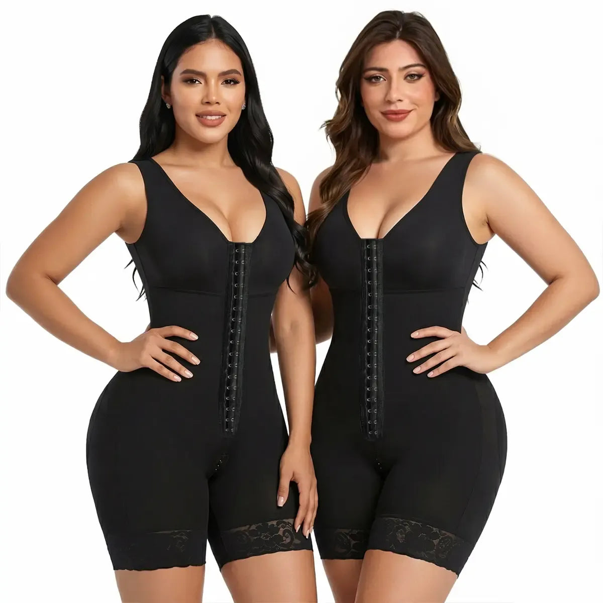 Fajas Colombianas Shapewear for Women Tummy Control Full Shapewear Butt Lifter with Hooks Closure