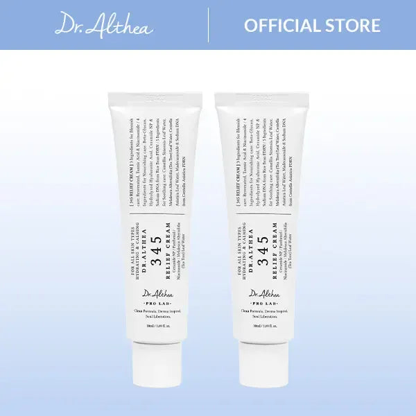 [Dr.Althea] 345 Relief Cream - Daily Face Moisturizer, Blemish Relief Care, Soothing Recovery, Vegan Korean Skincare