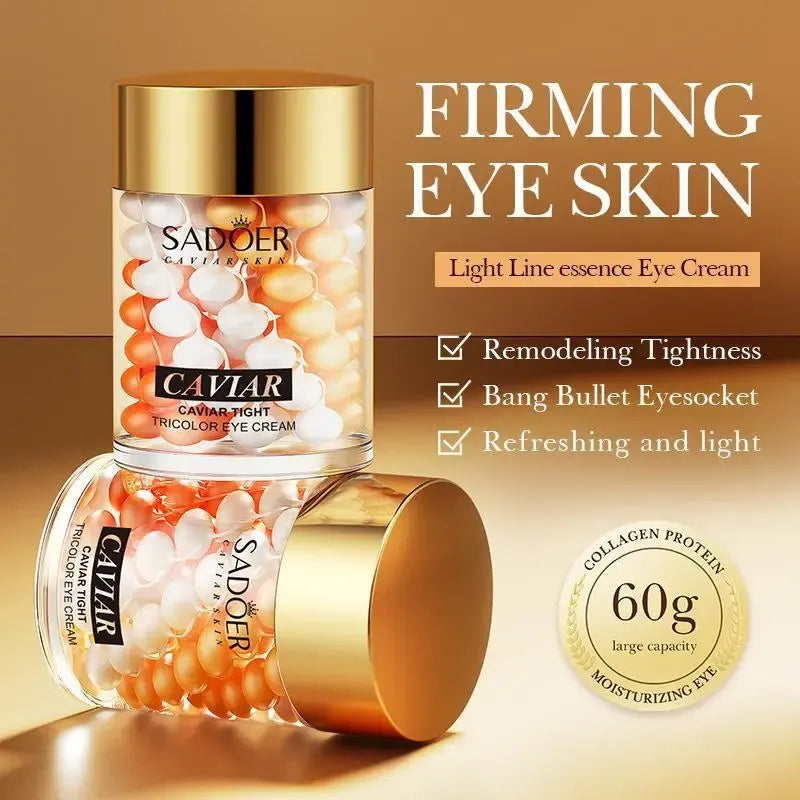 Sadoer Caviar Essence  Cream 60g - Moisturizing & Hydrating  Care for Women, Korean Skincare, Holiday & Summer Beauty Supplies, Tightening & Lifting  Gel Lotion reusable eye patches