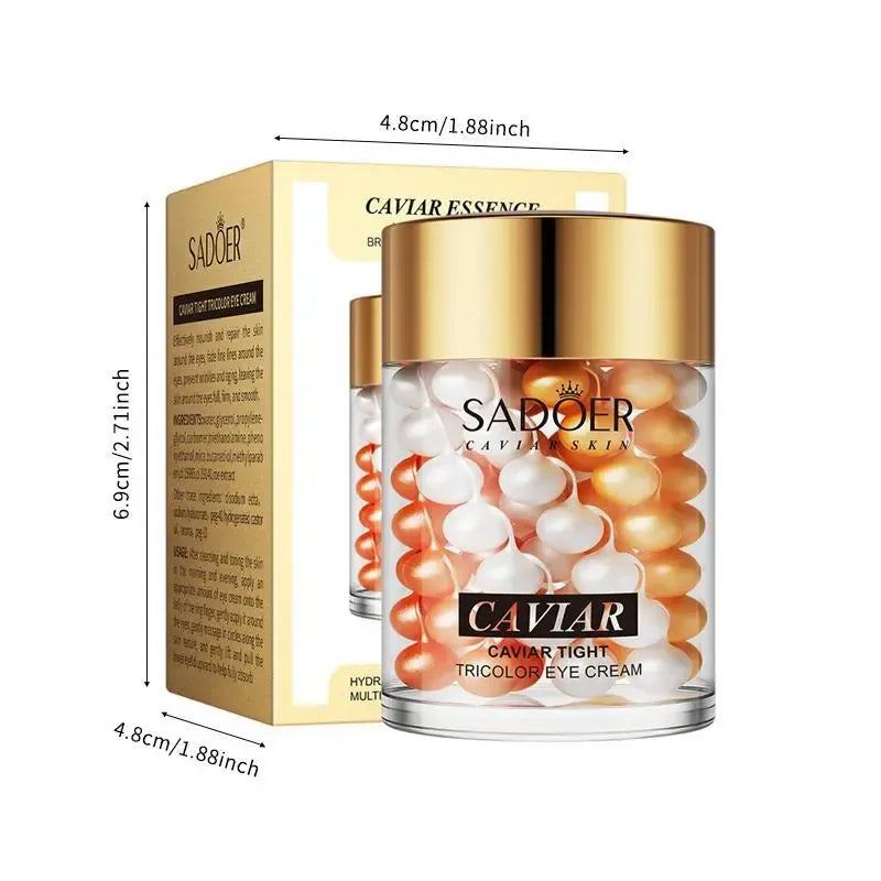 Sadoer Caviar Essence  Cream 60g - Moisturizing & Hydrating  Care for Women, Korean Skincare, Holiday & Summer Beauty Supplies, Tightening & Lifting  Gel Lotion reusable eye patches