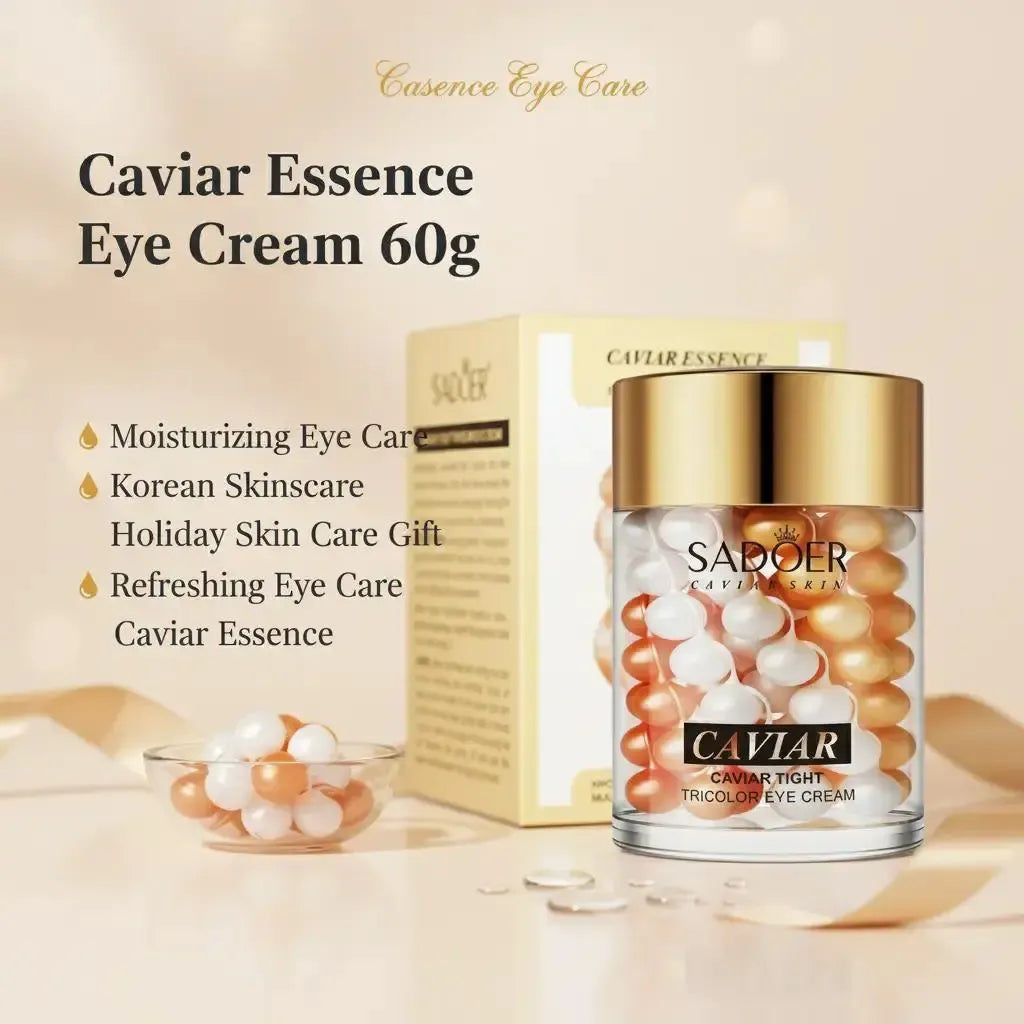 Sadoer Caviar Essence  Cream 60g - Moisturizing & Hydrating  Care for Women, Korean Skincare, Holiday & Summer Beauty Supplies, Tightening & Lifting  Gel Lotion reusable eye patches