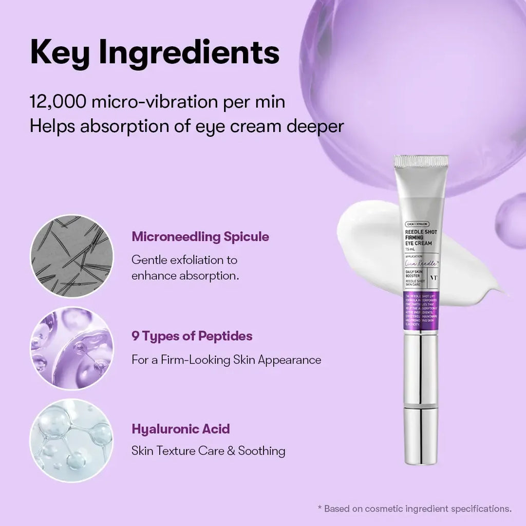 VT Reedle Shot Vibrating Eye Cream | Collagen & PDRN Lifting