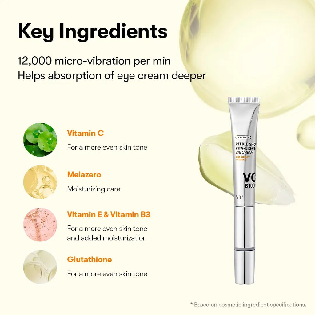 VT Reedle Shot Vibrating Eye Cream | Collagen & PDRN Lifting