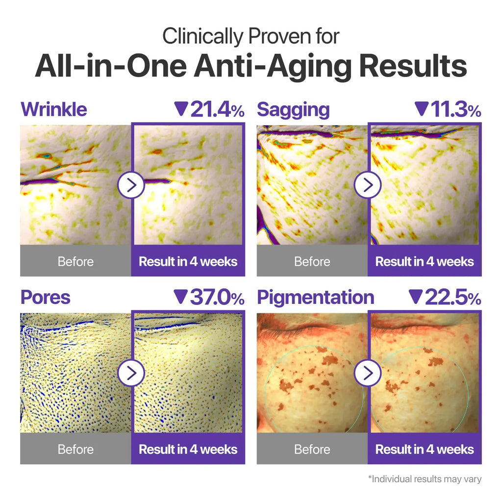 No.9 NAD+ Retinal Volumetox Eye Cream Duo Set | All-in-One  Anti-Aging Treatment for Wrinkles, Fine Lines, Dark Circles & Dark Spots | NAD+, Retinal, 50 Peptides, Niacinamide, Ceramides | Face to Body, Skin Longevity | 20 ml * 2EA
