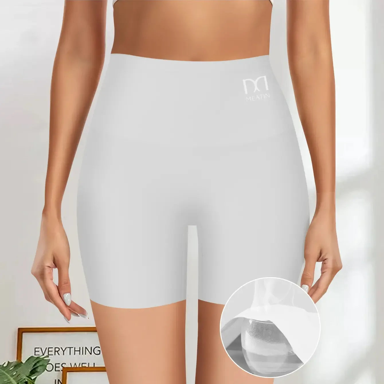 QUASTI 4PCS Women's Shapewear Shorts – Elegant Solid-Color Sculpting Design, Premium 77% Polyamide Fabric for Silky Comfort, Seamless Tummy Control Shorts for Confident Everyday Wear summerwins