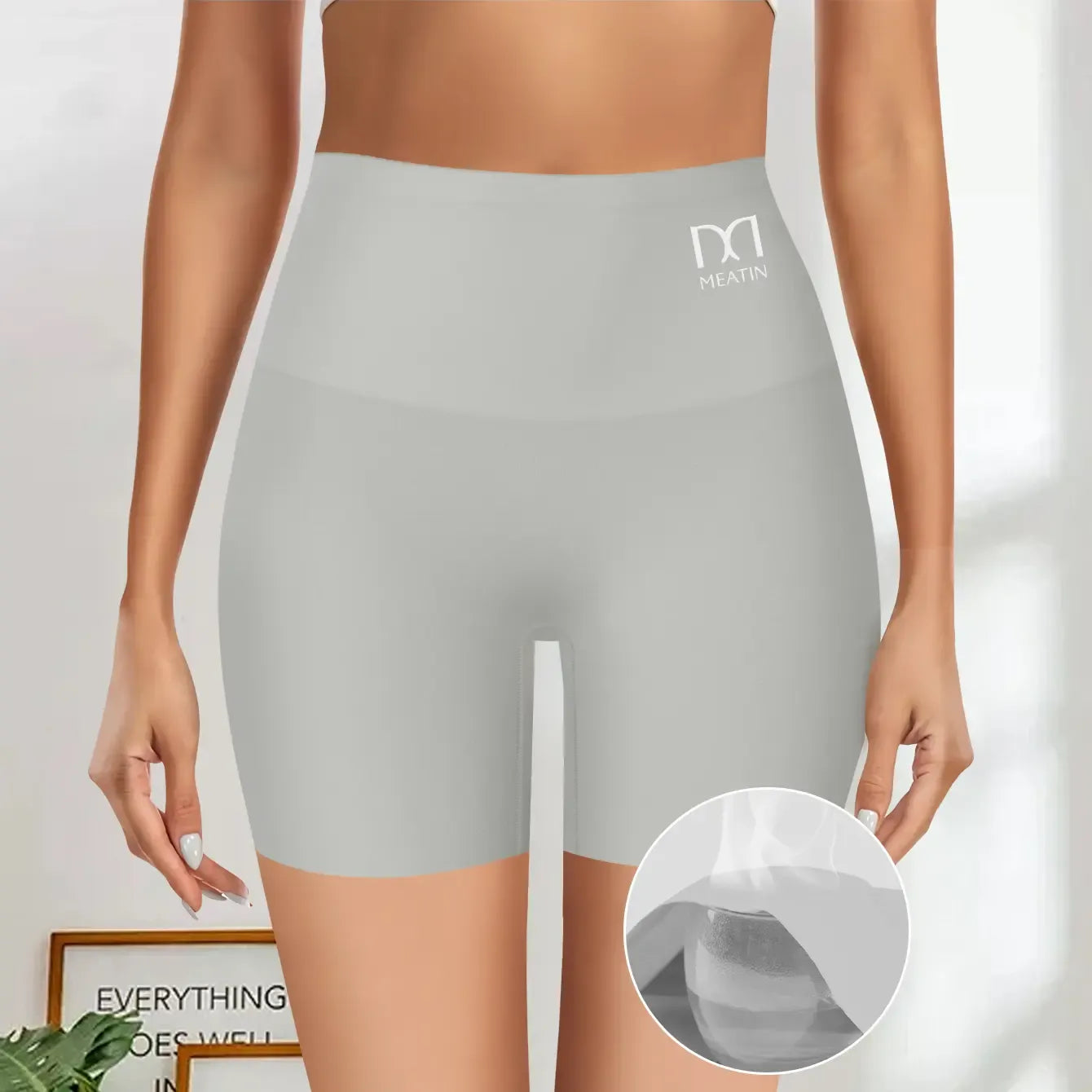 QUASTI 4PCS Women's Shapewear Shorts – Elegant Solid-Color Sculpting Design, Premium 77% Polyamide Fabric for Silky Comfort, Seamless Tummy Control Shorts for Confident Everyday Wear summerwins