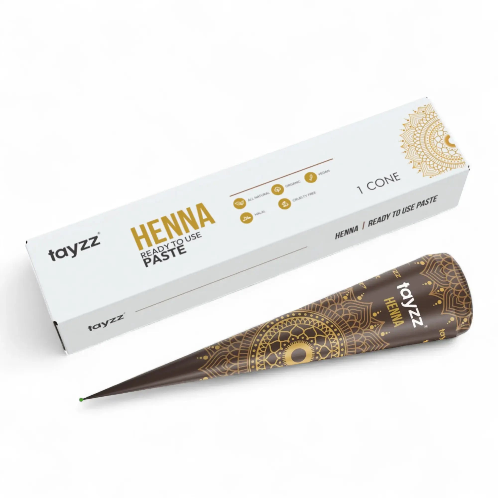 Tayzz 25g Fresh Natural Henna Cones
