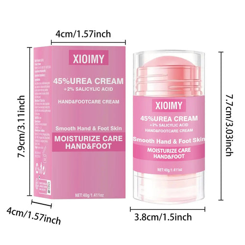 45% Urea + 2% Salicylic Acid Foot Cream, Intensive Moisturizing Care for Dry, Cracked Skin, Hydrating Hand Balm, Foot & Hand Cream for Women & Men, Foot Lotion