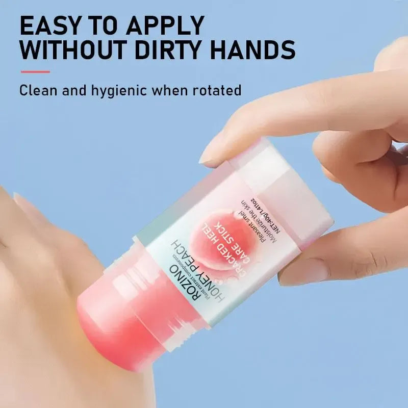 honey peach hand and foot chap care stick with honey peach essence, Moisturize and hydrate, quickly repair dry and cracked skin, restore softness and smoothness to hands and feet, and enjoy peach like care at all times, Intensive Foot Care #TOP PICKS