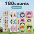 180 Counts Animal insect repellent sticker, cute animal design, sticks to clothes, backpacks, chairs, preserves effectiveness when sealed