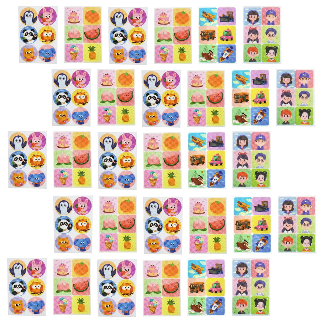 180 Counts Animal insect repellent sticker, cute animal design, sticks to clothes, backpacks, chairs, preserves effectiveness when sealed