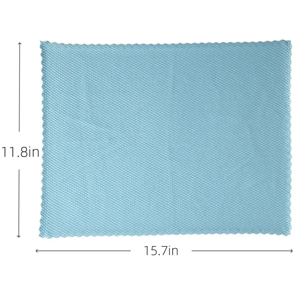 10 Counts Microfiber Reusable Cleaning Rags,Fish Scale Streak-Free&Lint-Free Magic Cleaning Cloth for Glass Mirror Window Car    Durable Miracle Polishing Towels Shiny Wipes